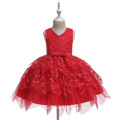 2019 New Girl's Clothing Frock Designs Baby Girls Birthday Party Dresses Puffy Princess Wedding Flower Girls Dresses